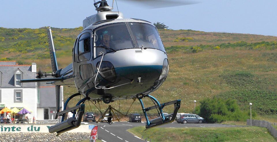 sortie hélicoptère en finistère sud